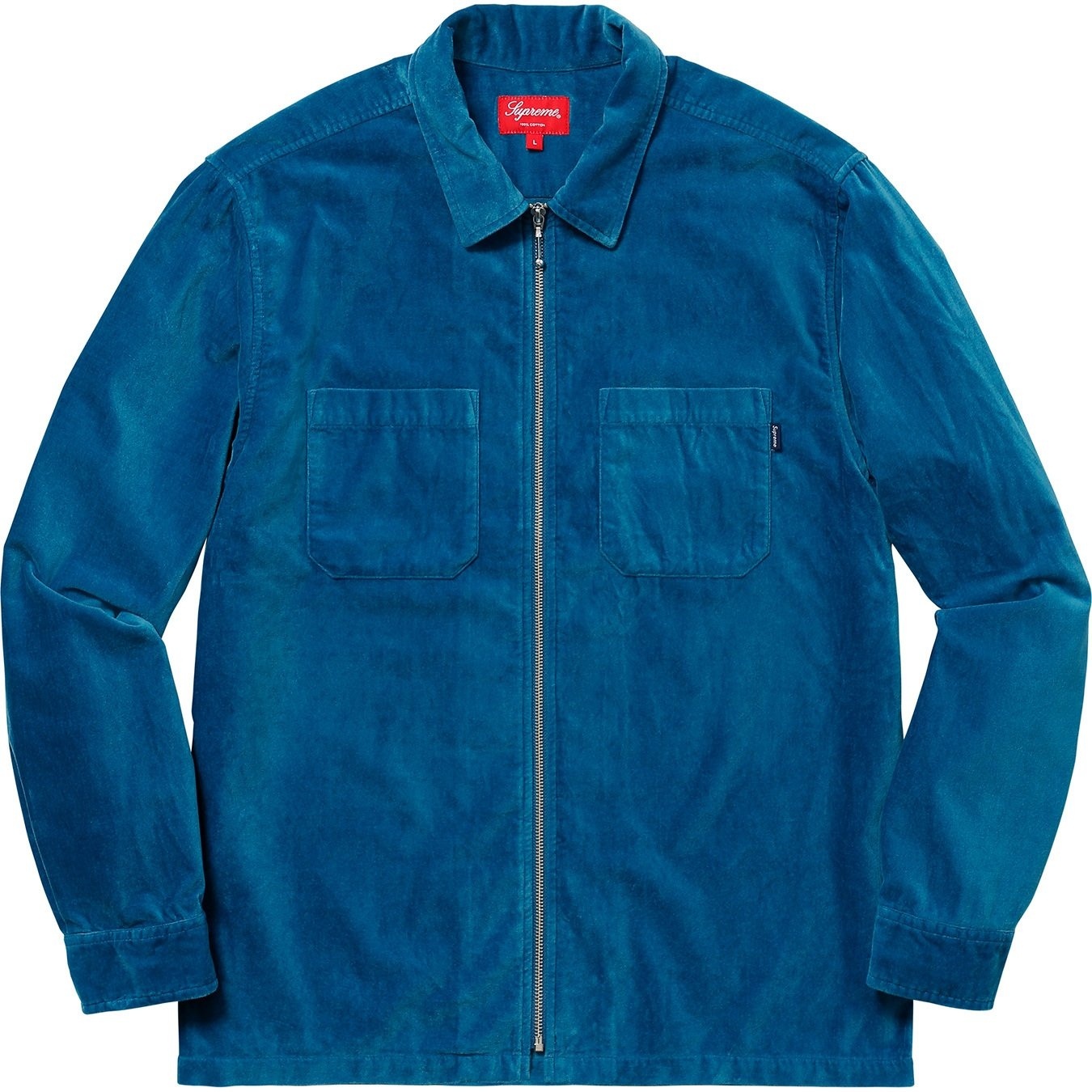 Velvet Zip Up Shirt view 5